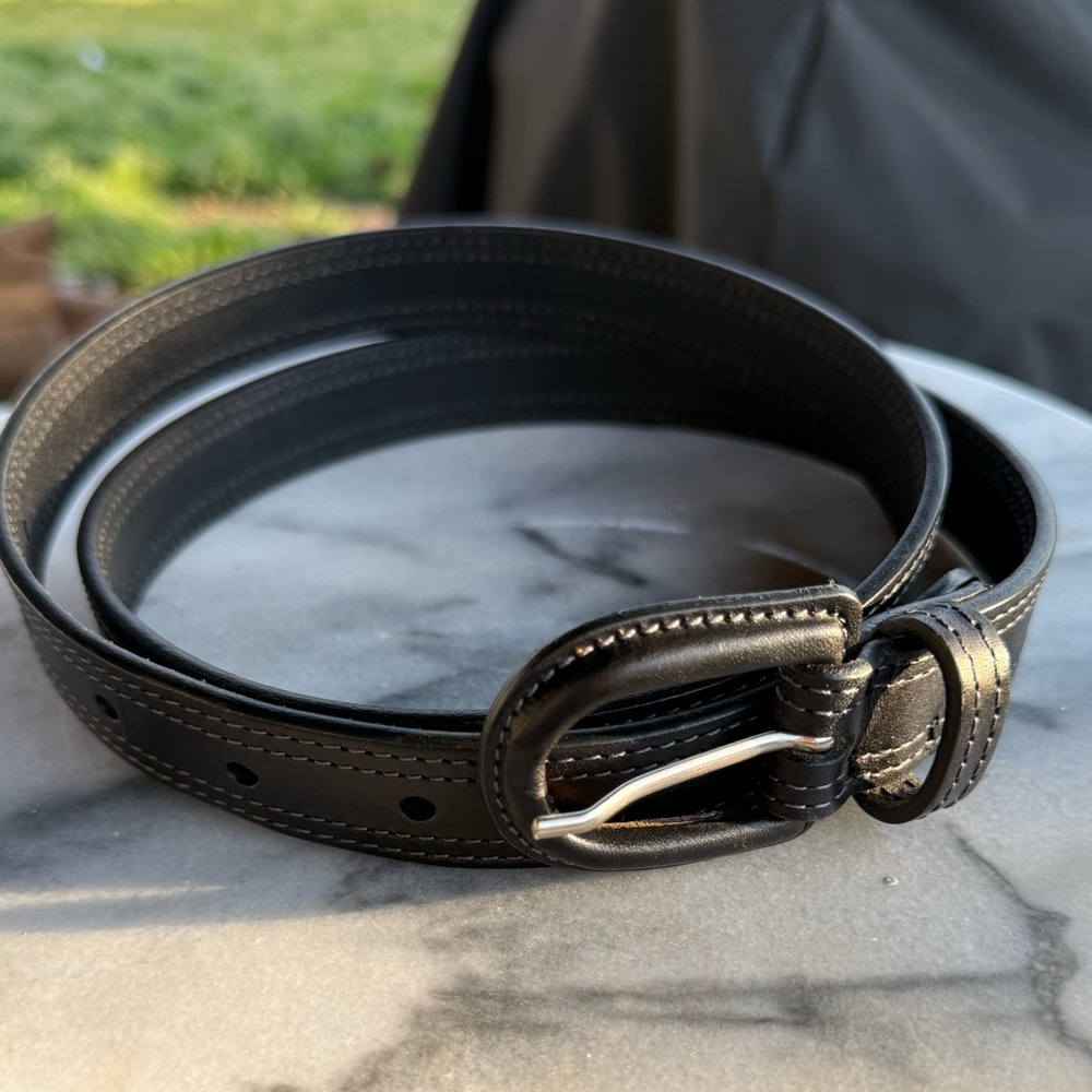 Vintage Talbot’s Black Leather Women’s Genuine Leather Belt